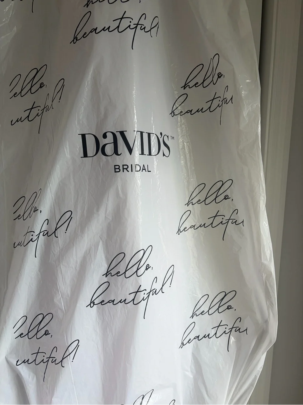 David's Bridal White Girls' Tulle Ball Gown - Picture 6 of 6